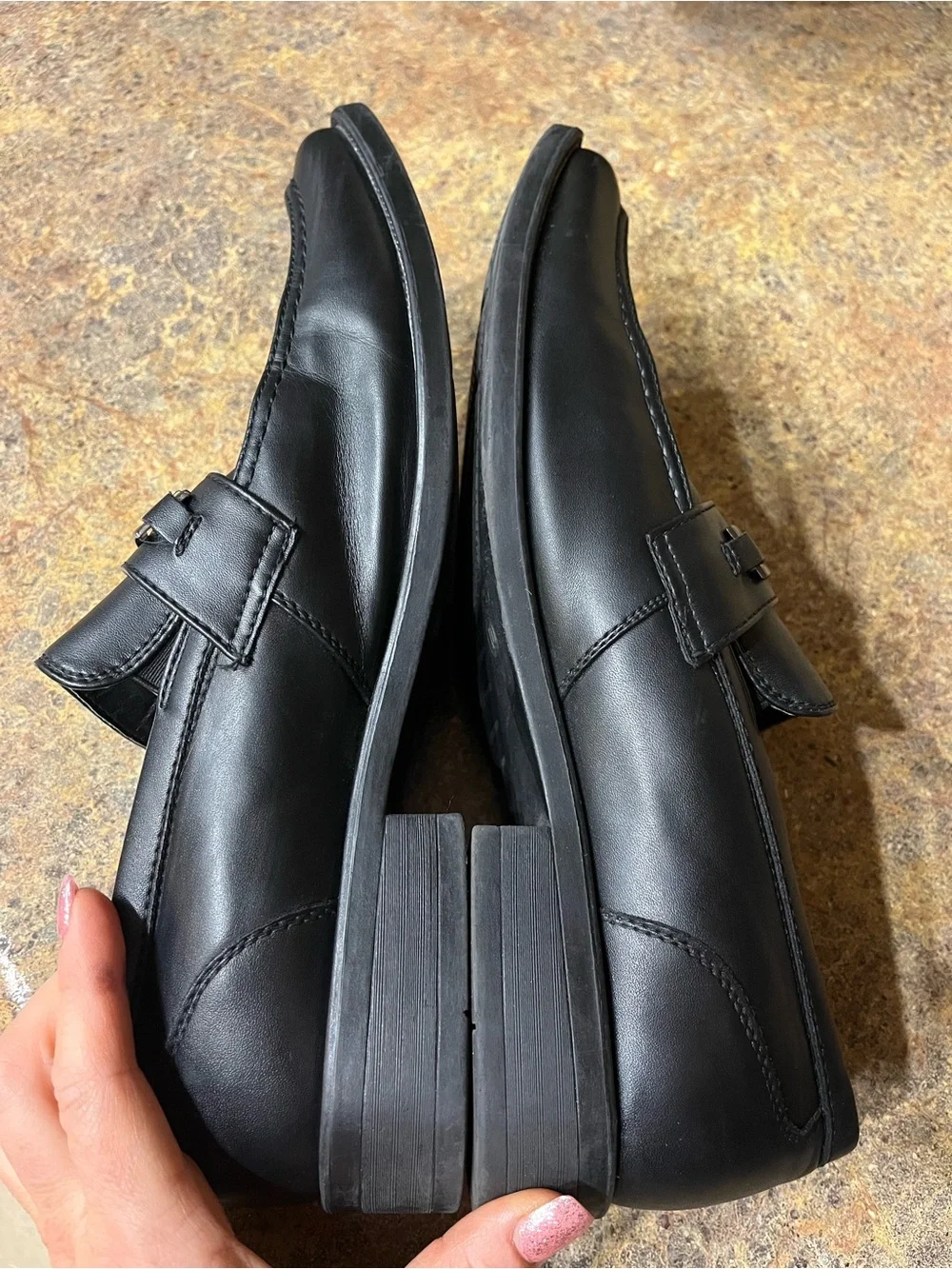 Perry Ellis Portfolio Russel Men’s 10 Black Bit Loafers Dress Shoes